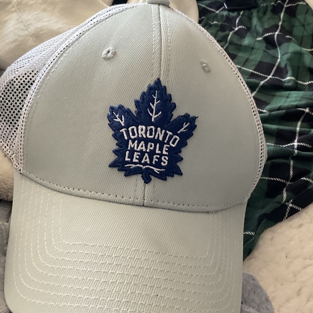 NHL Toronto Maple Leafs Hat - Light Gray and Blue